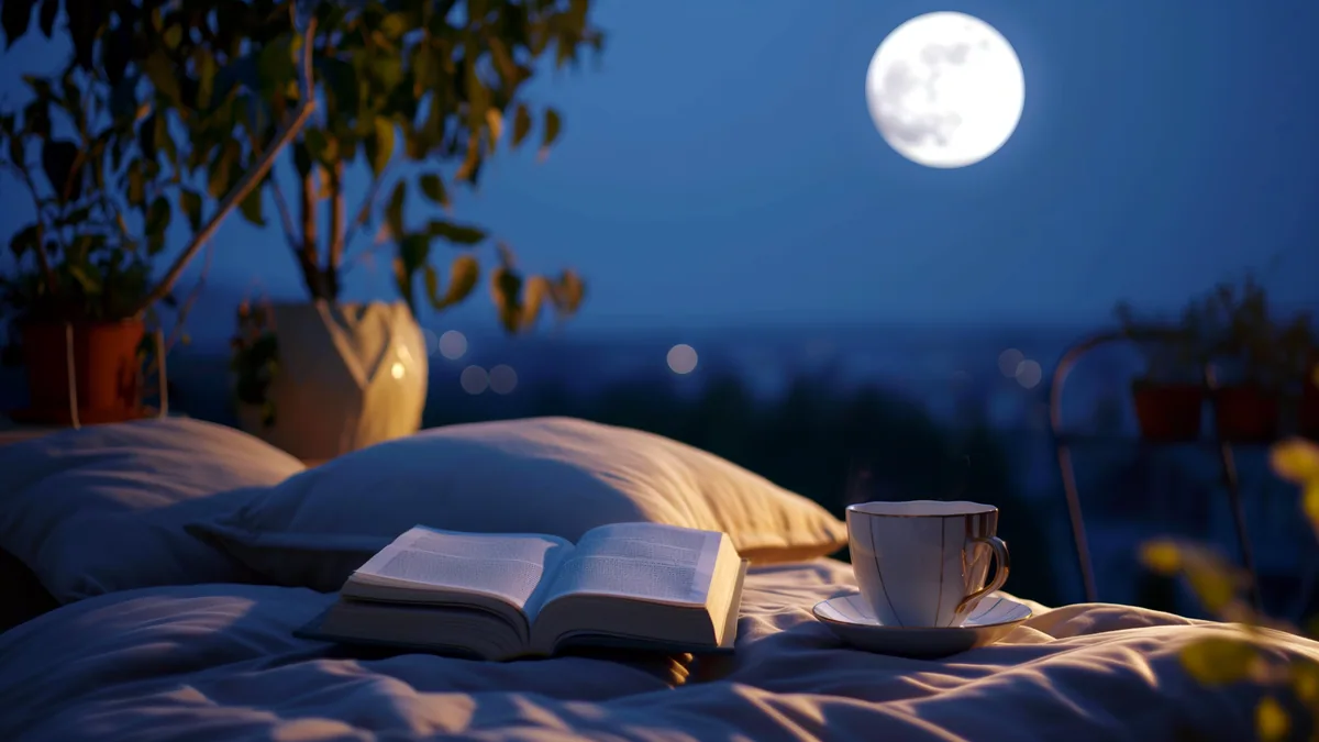 An open book resting on a table beside a sunlit window.